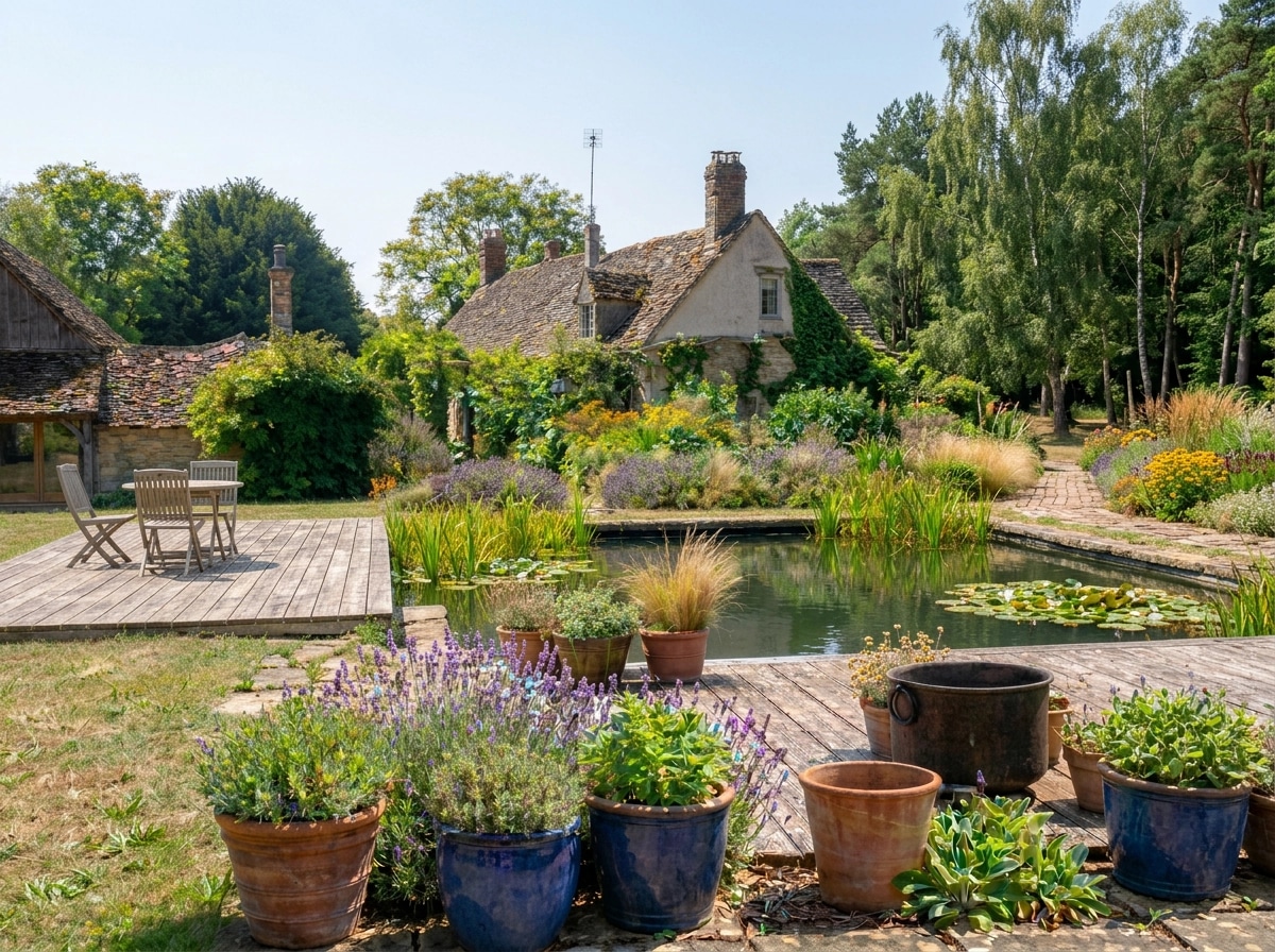 Landscape design in Eco Natural Garden style — Yard by GenRoom AI