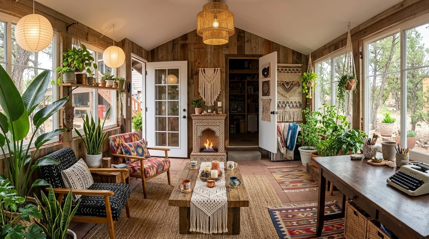 Interior design in Bohemian style — other by GenRoom AI