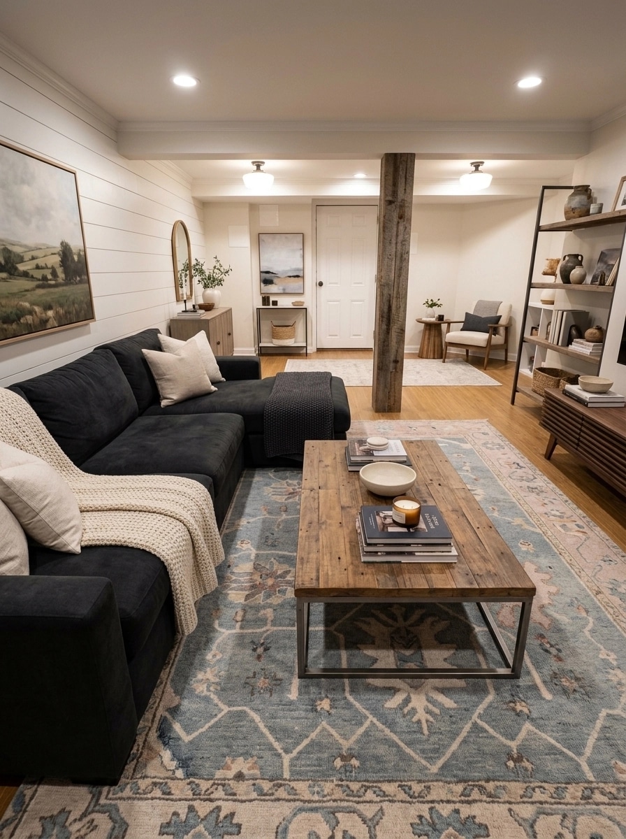 Interior design in Modern Farmhouse style — Living Room by GenRoom AI