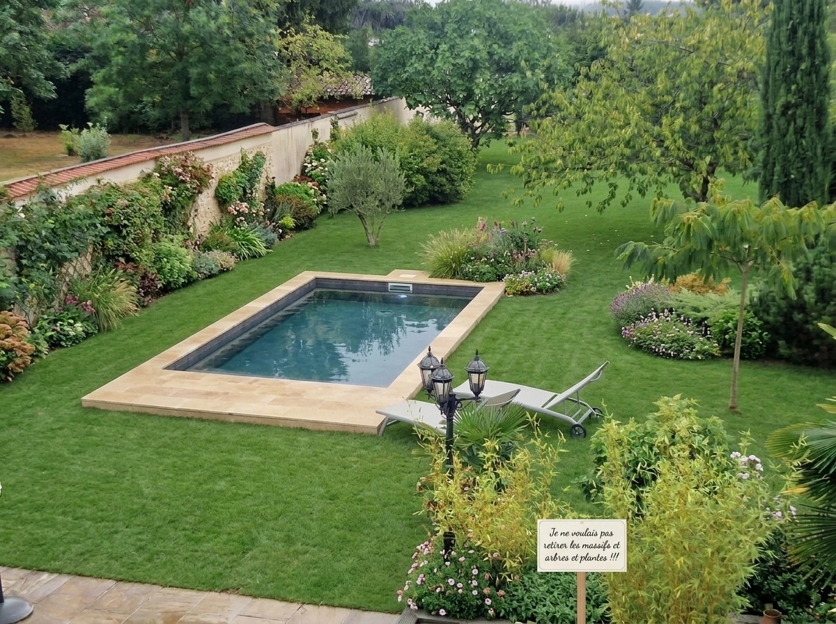 Yard design in no_style style — photo by GenRoom AI