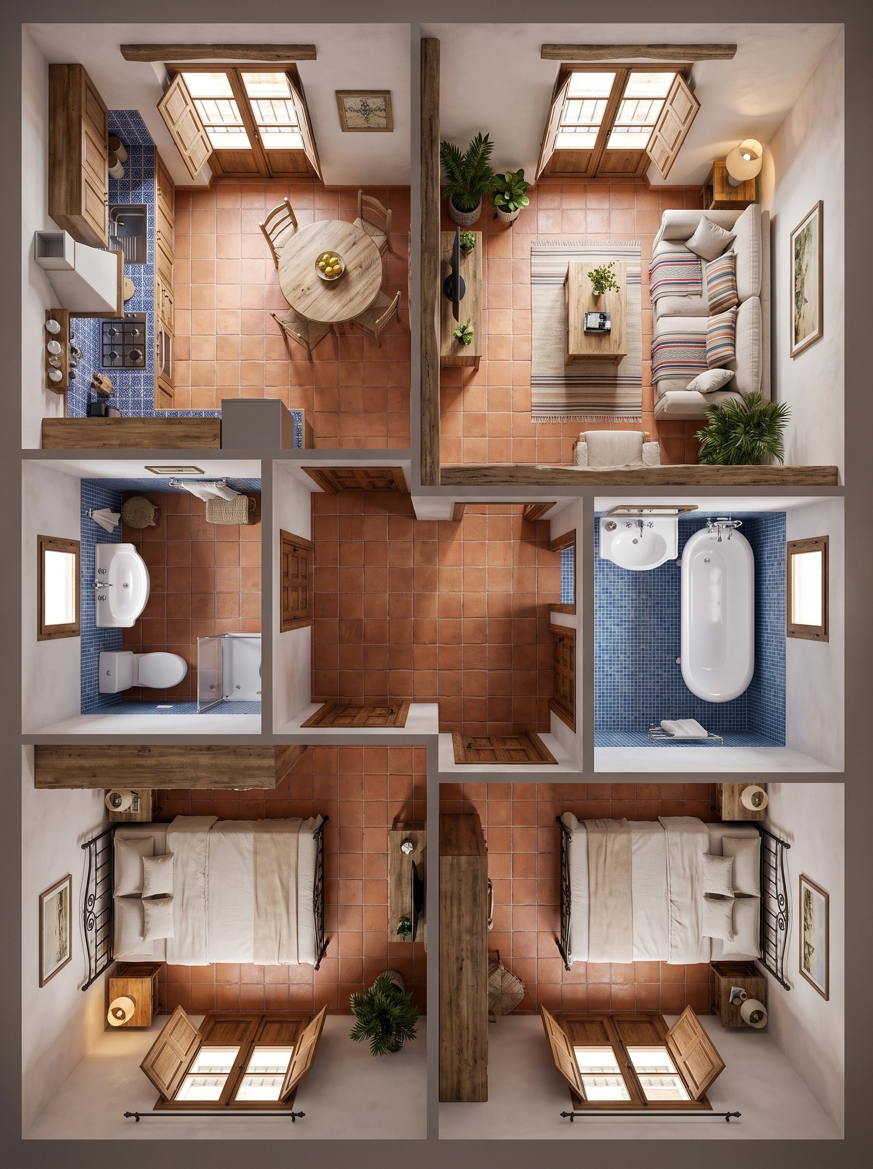 Interior design in Mediterranean style — Living Room by GenRoom AI