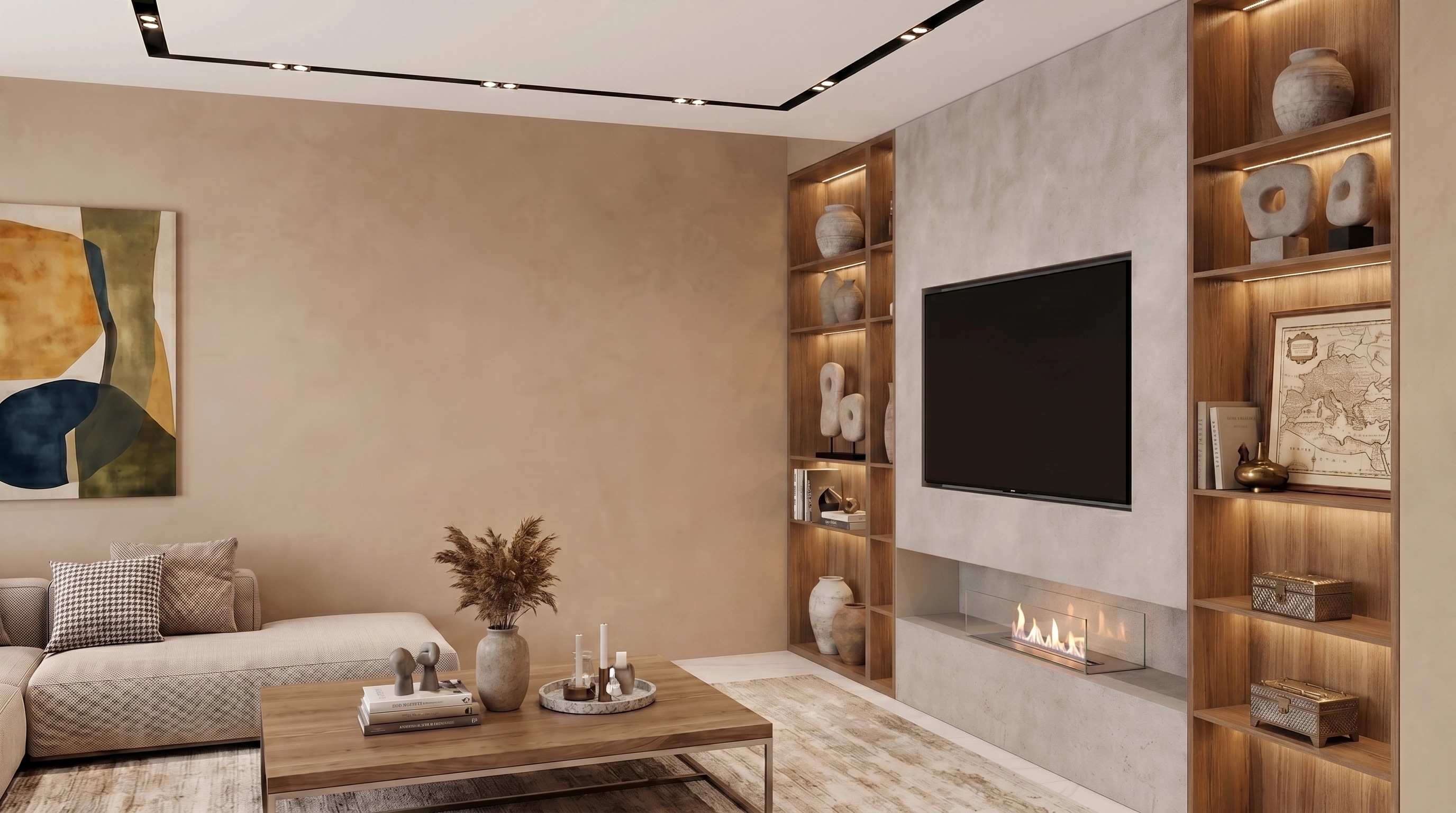 Interior design in Mediterranean style — Living Room by GenRoom AI