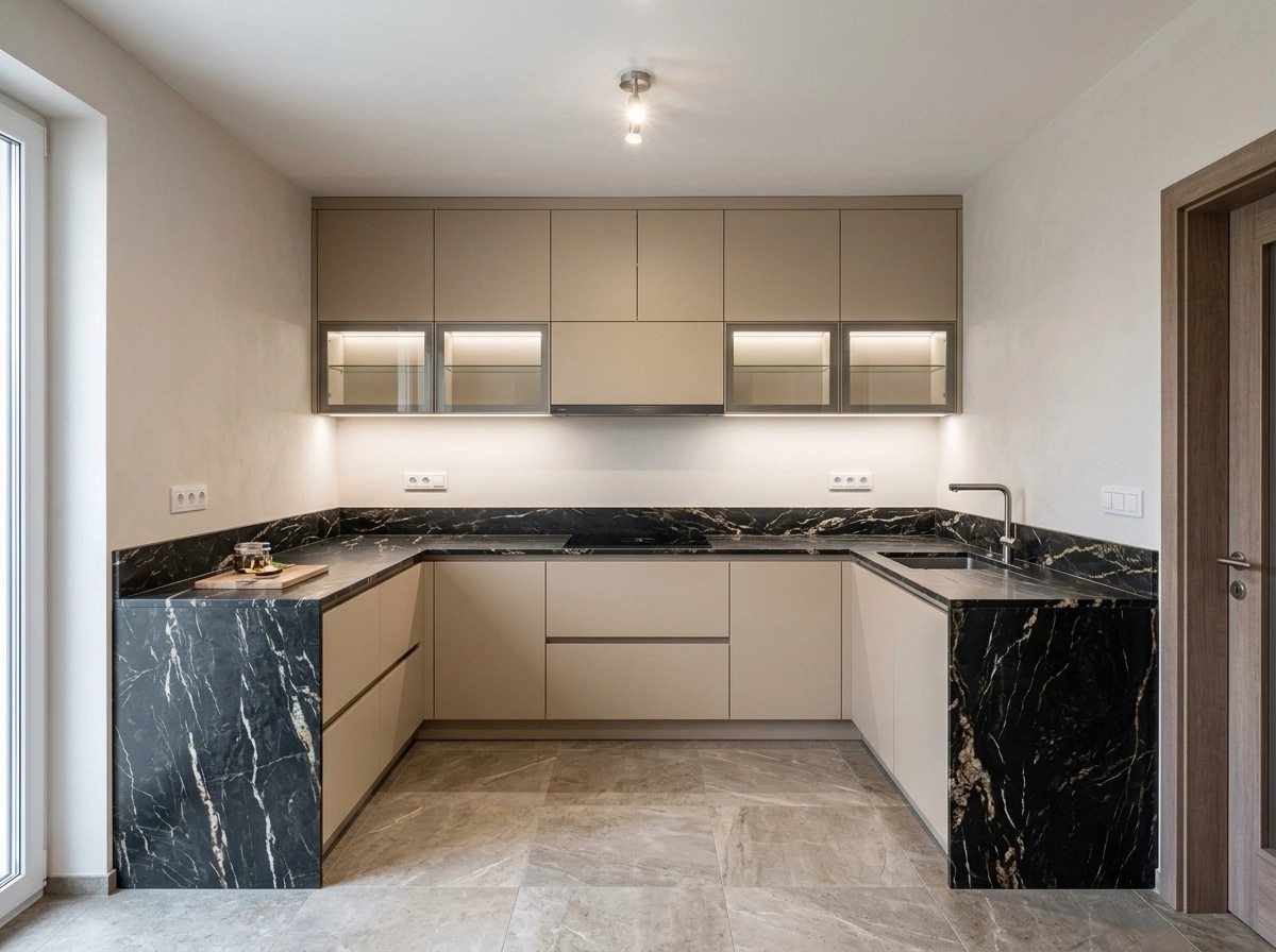 Interior design in Contemporary style — Kitchen by GenRoom AI