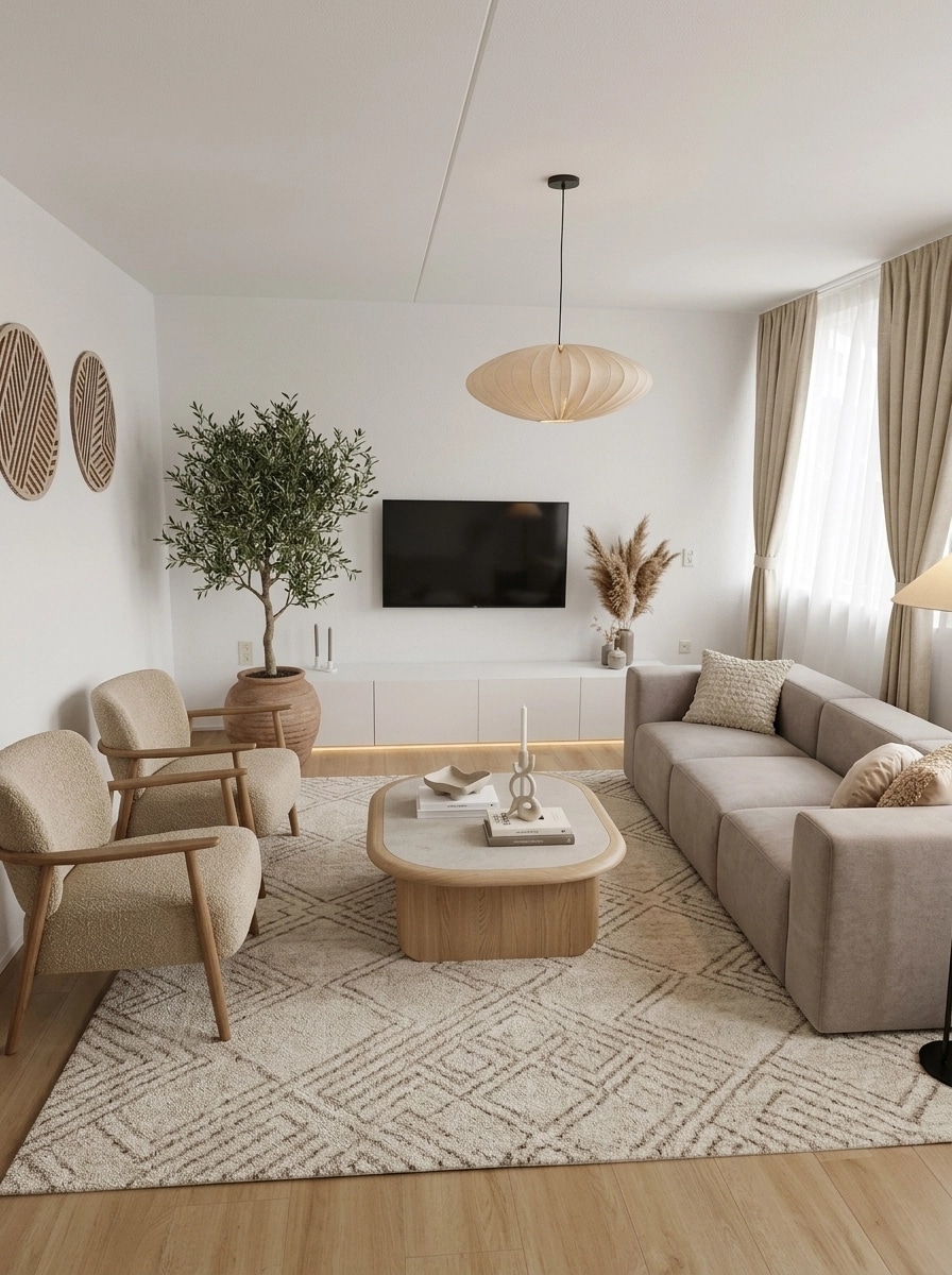 Scandinavian Living Room design — interior photo by GenRoom AI