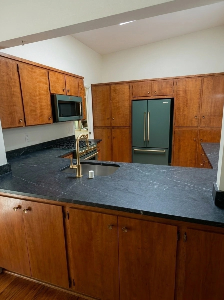 Mid-Century Modern Kitchen design — interior photo by GenRoom AI