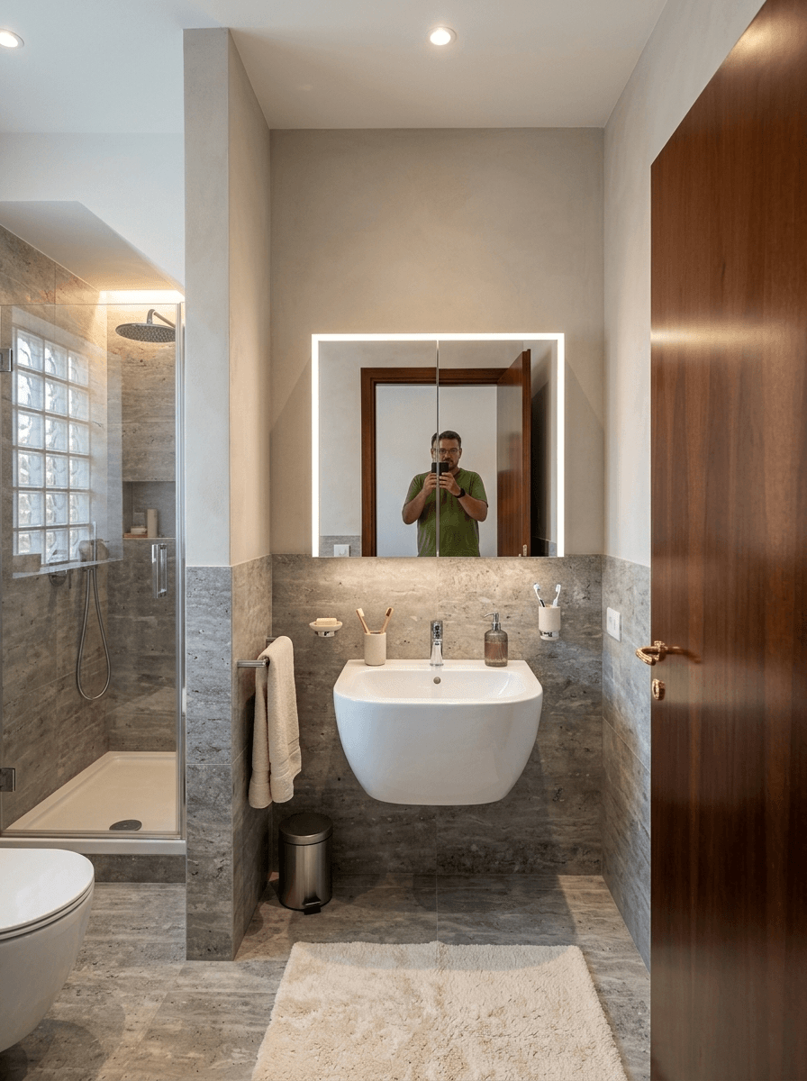 Bathroom interior in no_style style — photo by GenRoom AI