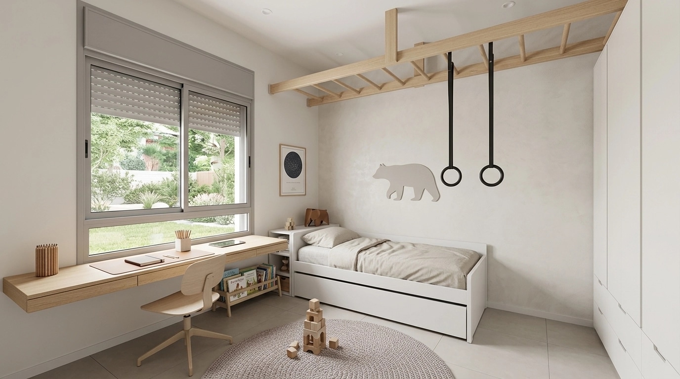 Minimalism Quarto Infantil design — interior photo by GenRoom AI