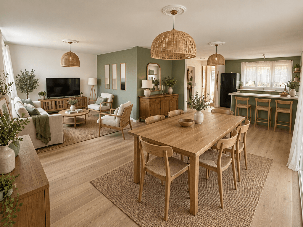 التصميم الداخلي بنمط Scandinavian — dining_room من GenRoom AI