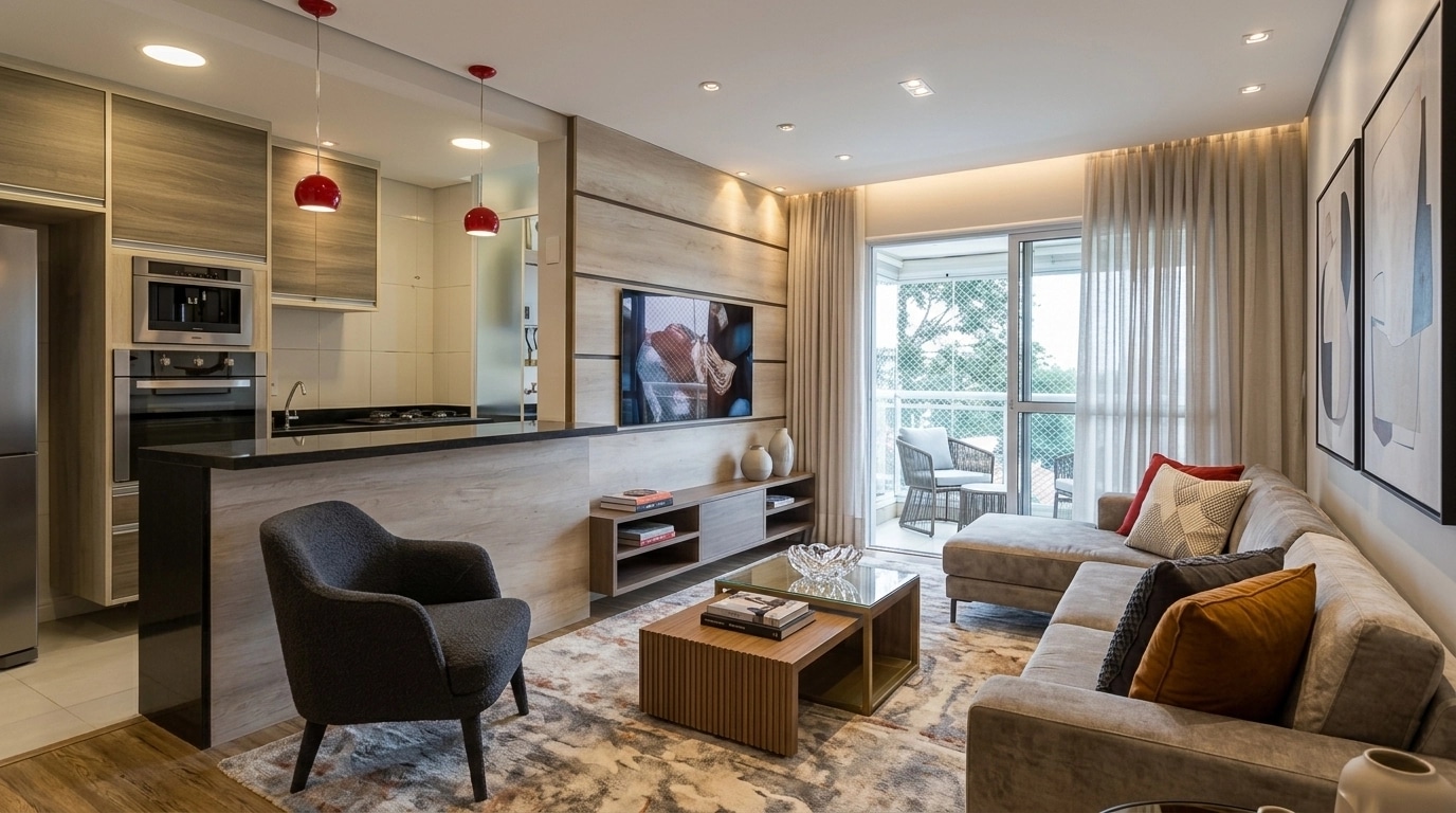 Interior design in Contemporary style — Living Room by GenRoom AI