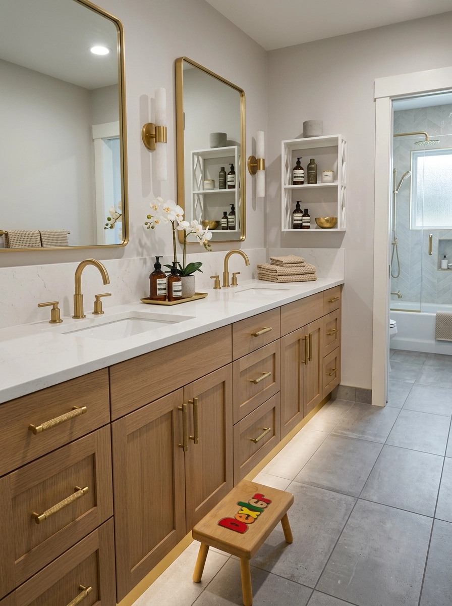 Interior design in Modern Farmhouse style — Bathroom by GenRoom AI