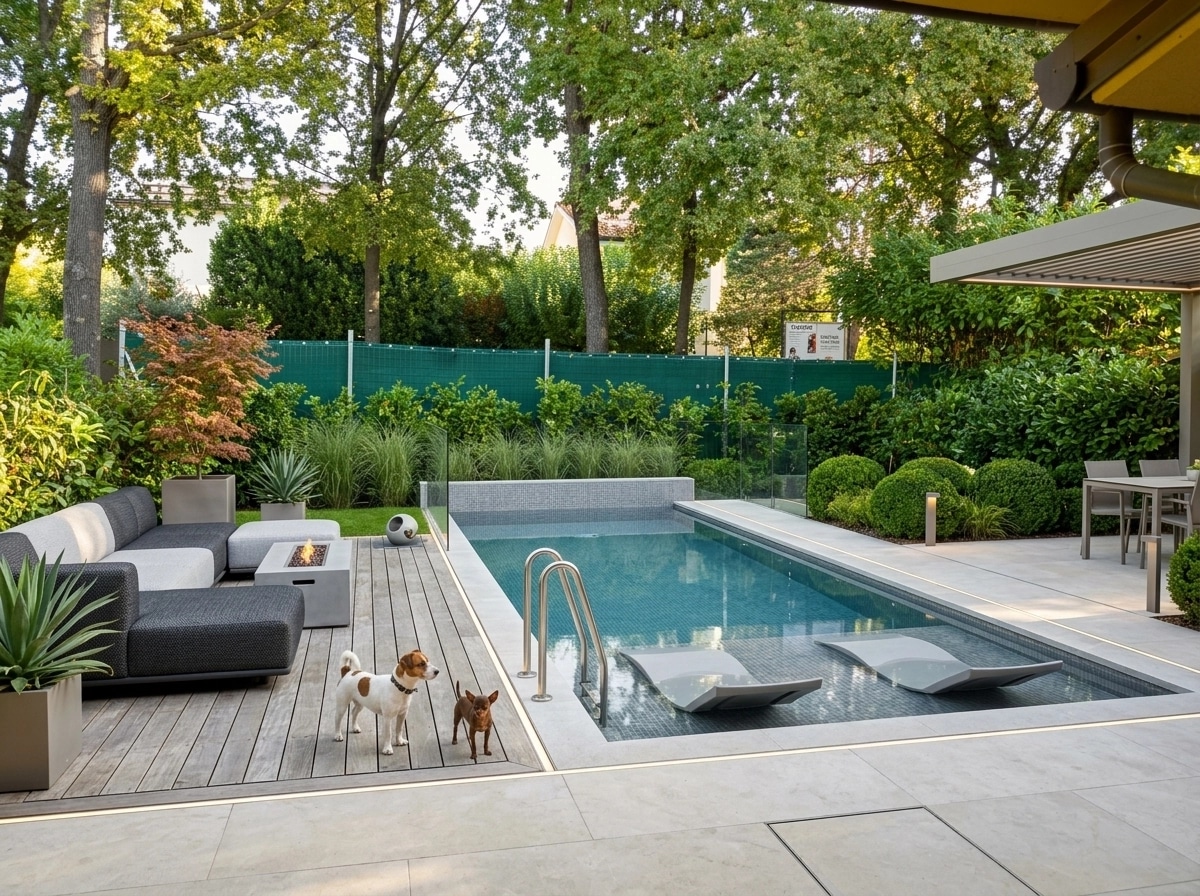 Landscape design in Contemporary Yard style — Yard by GenRoom AI