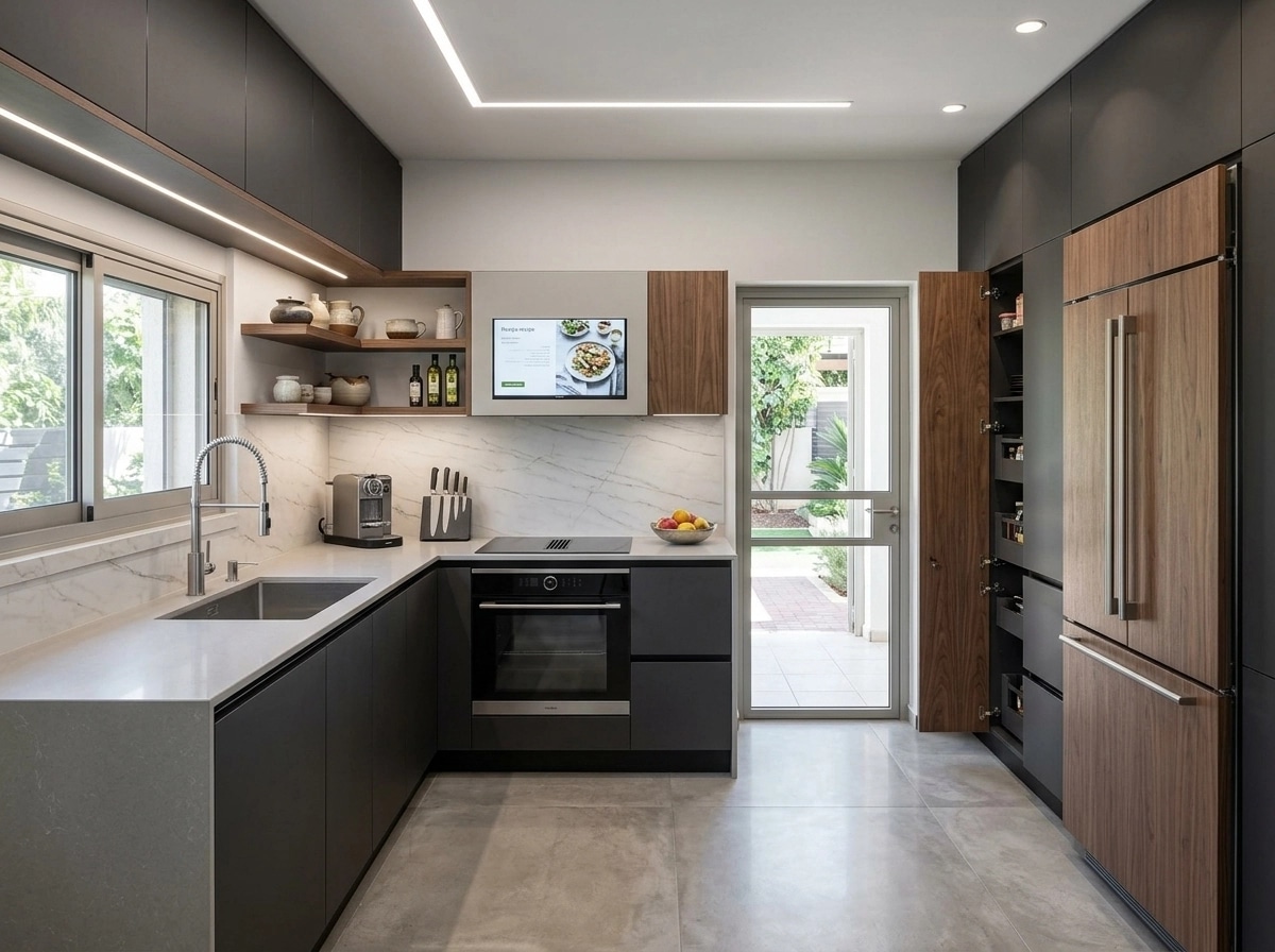 Kitchen interior in Contemporary style — photo by GenRoom AI