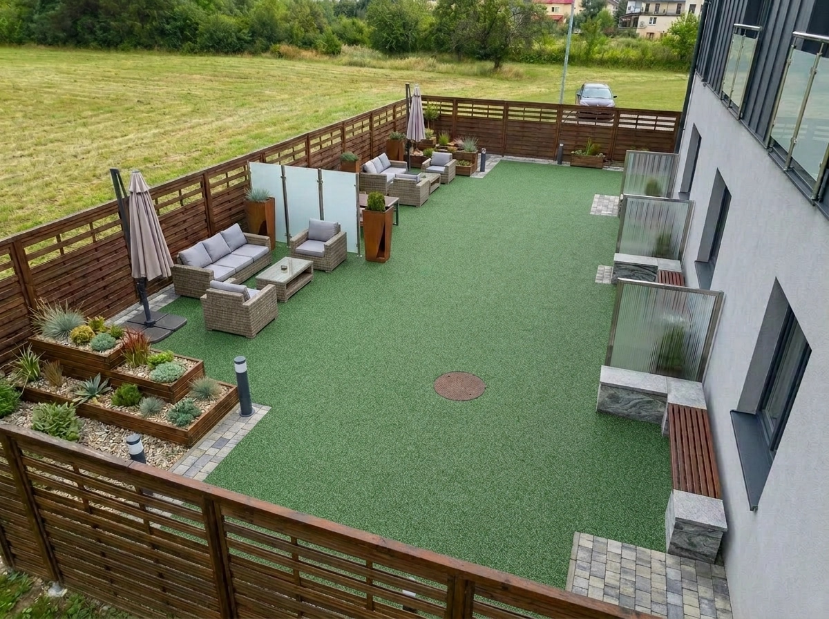 Yard design in no_style style — photo by GenRoom AI
