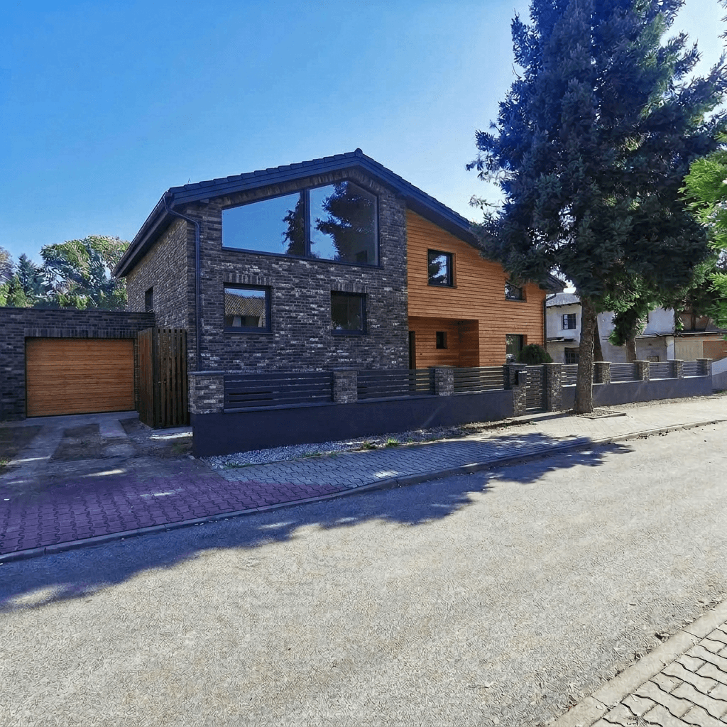 Design de fachada em estilo Contemporary Facade — Fachada por GenRoom AI