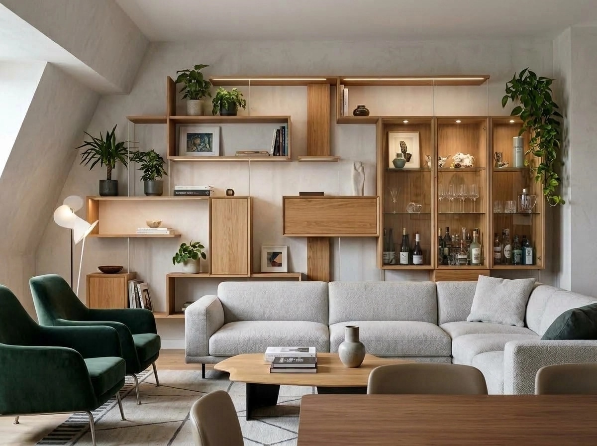 Interior design in Contemporary style — Living Room by GenRoom AI