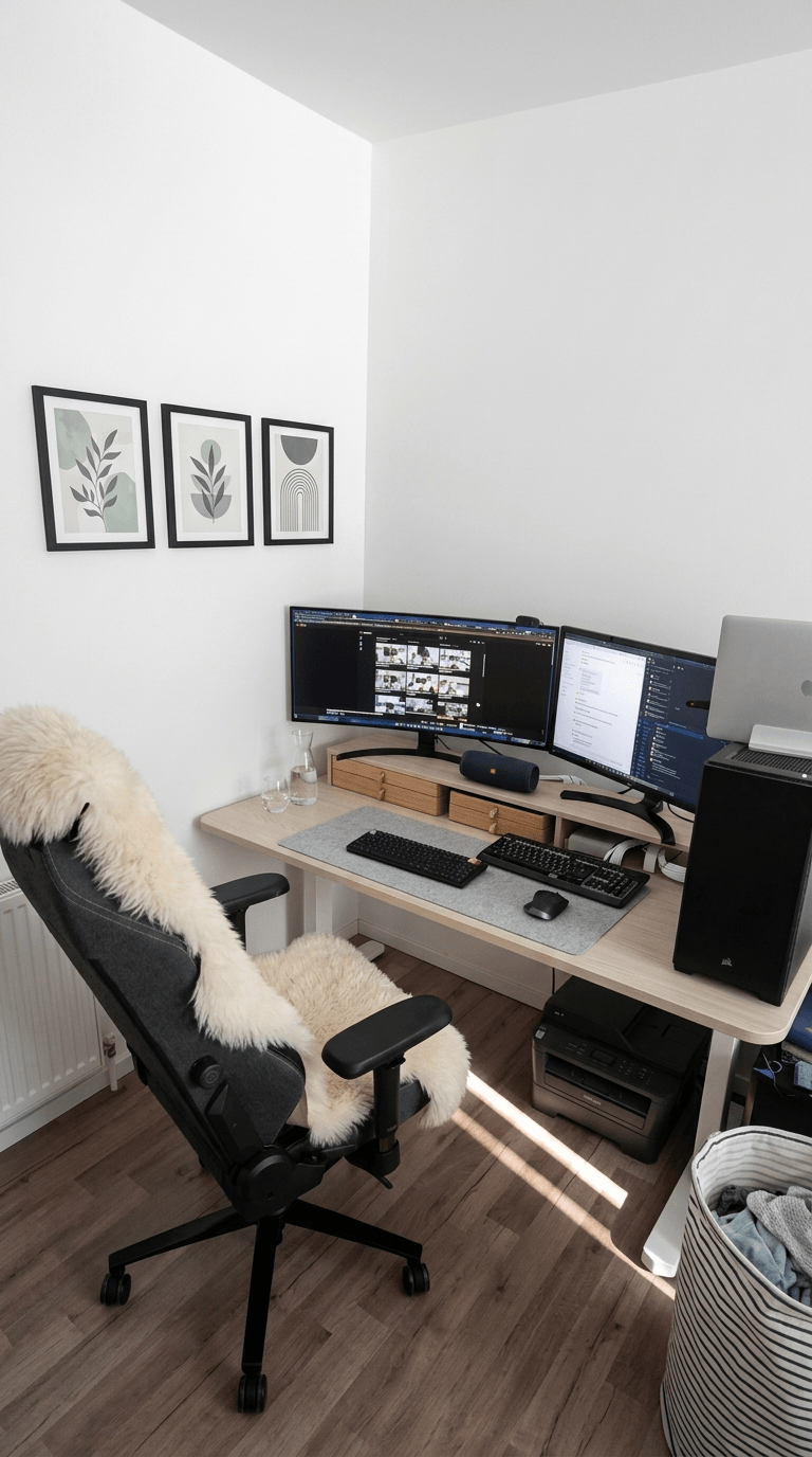 Interior design in Scandinavian style — home_office by GenRoom AI