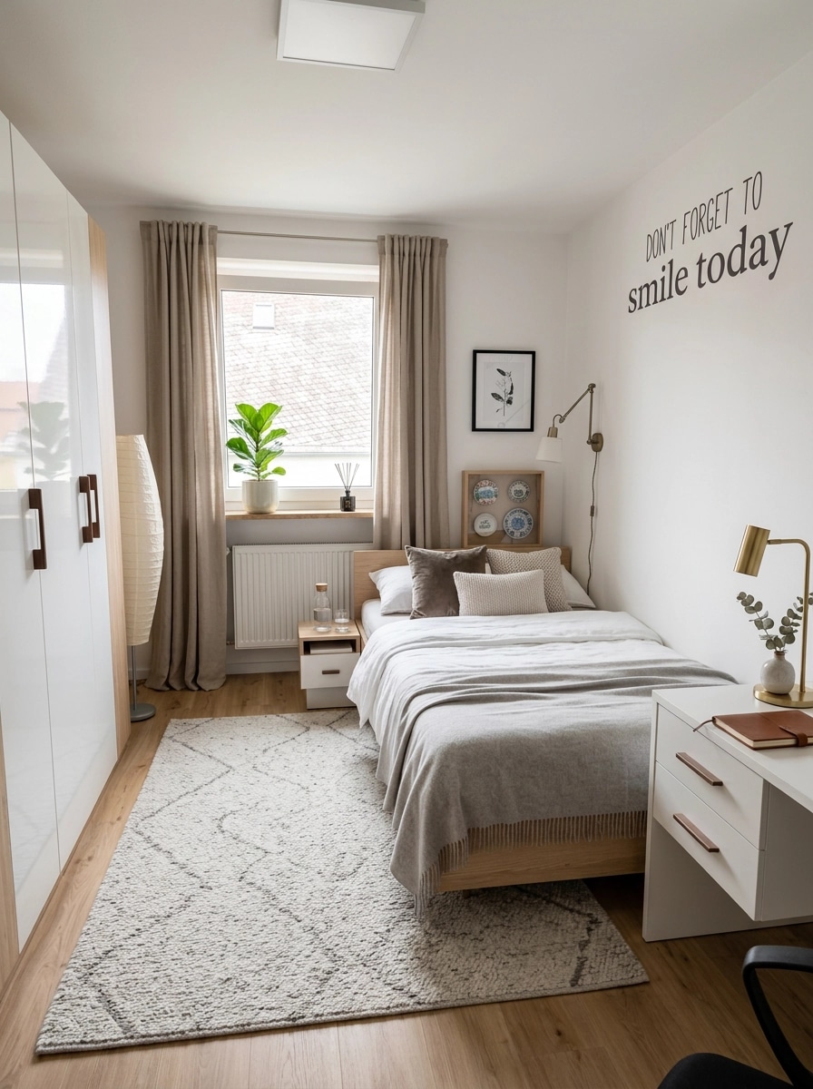 Scandinavian Bedroom design — interior photo by GenRoom AI