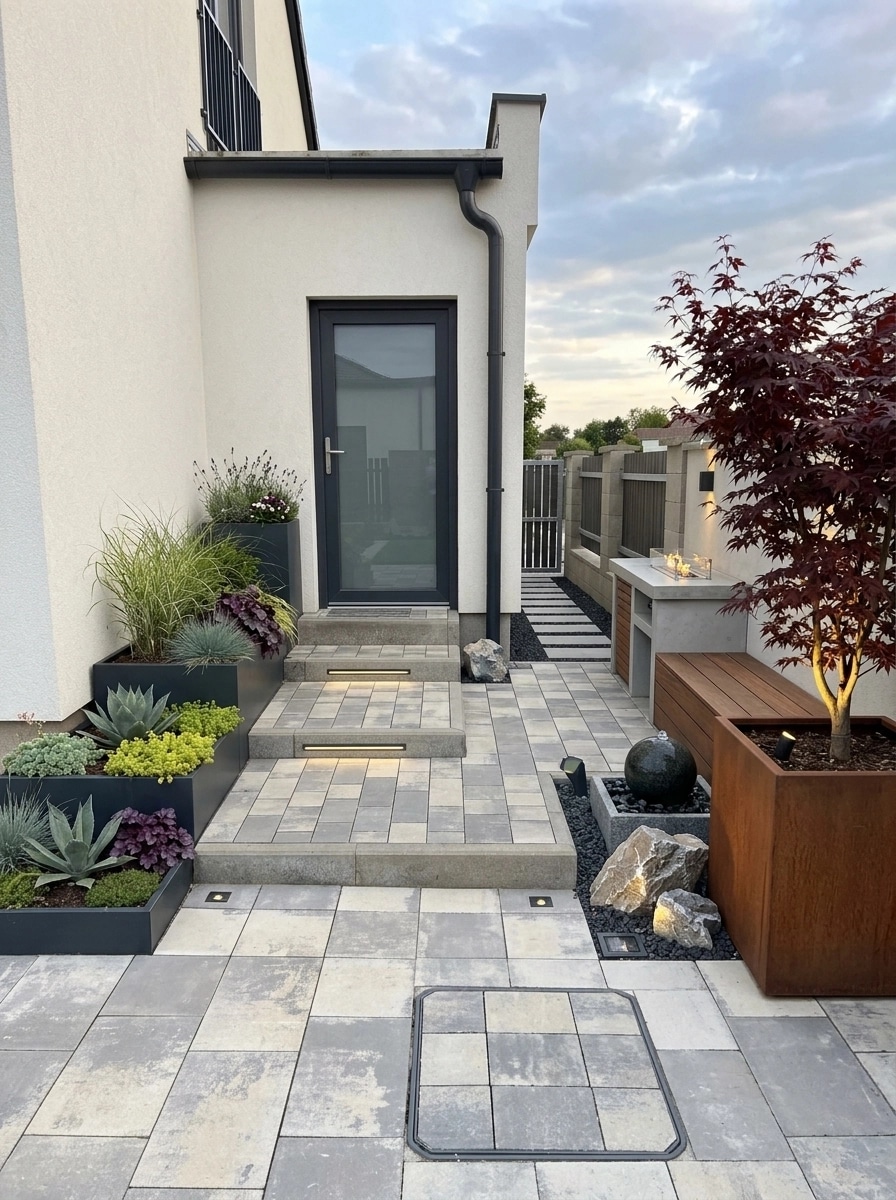 Landscape design in Contemporary Yard style — Yard by GenRoom AI