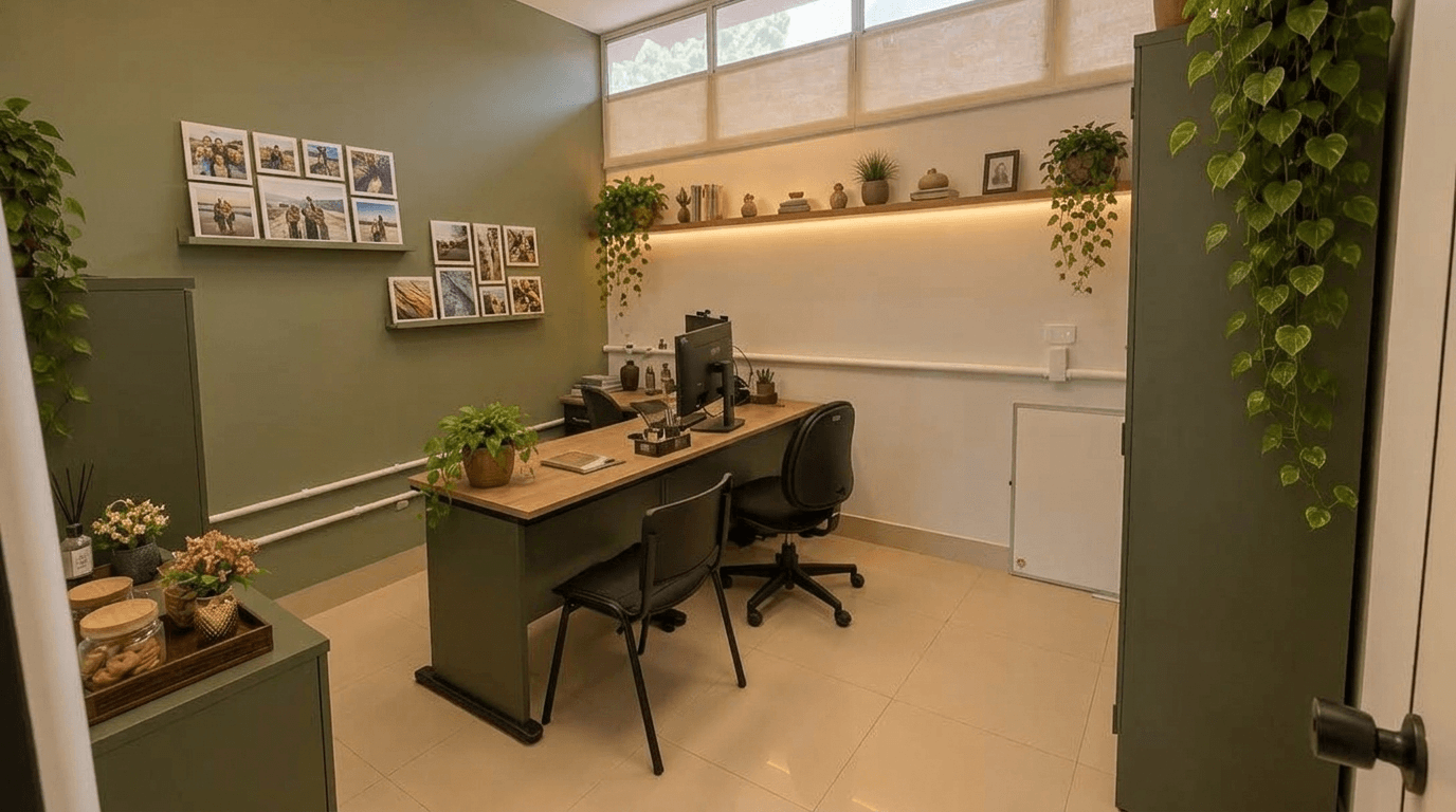Office interior in no_style style — photo by GenRoom AI