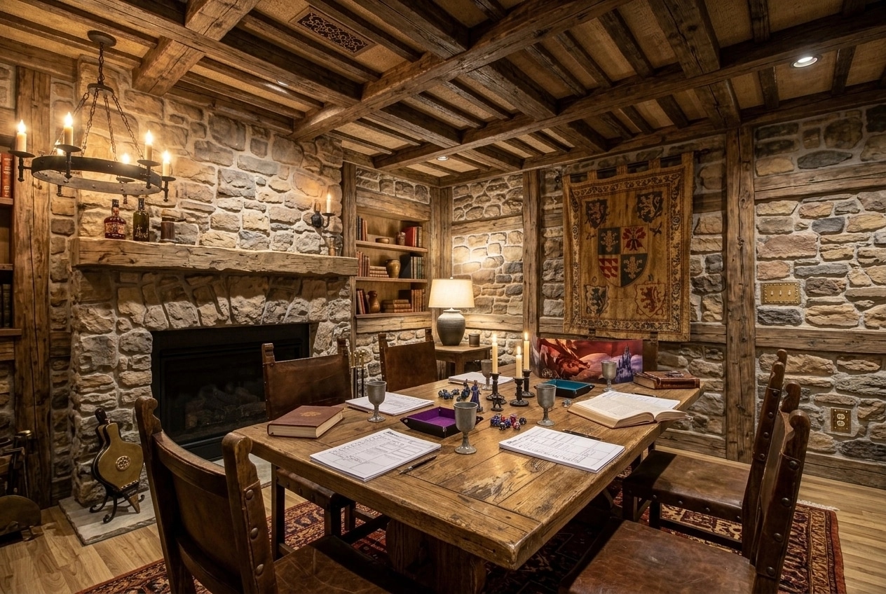 Interior design in Rustic style — Living Room by GenRoom AI