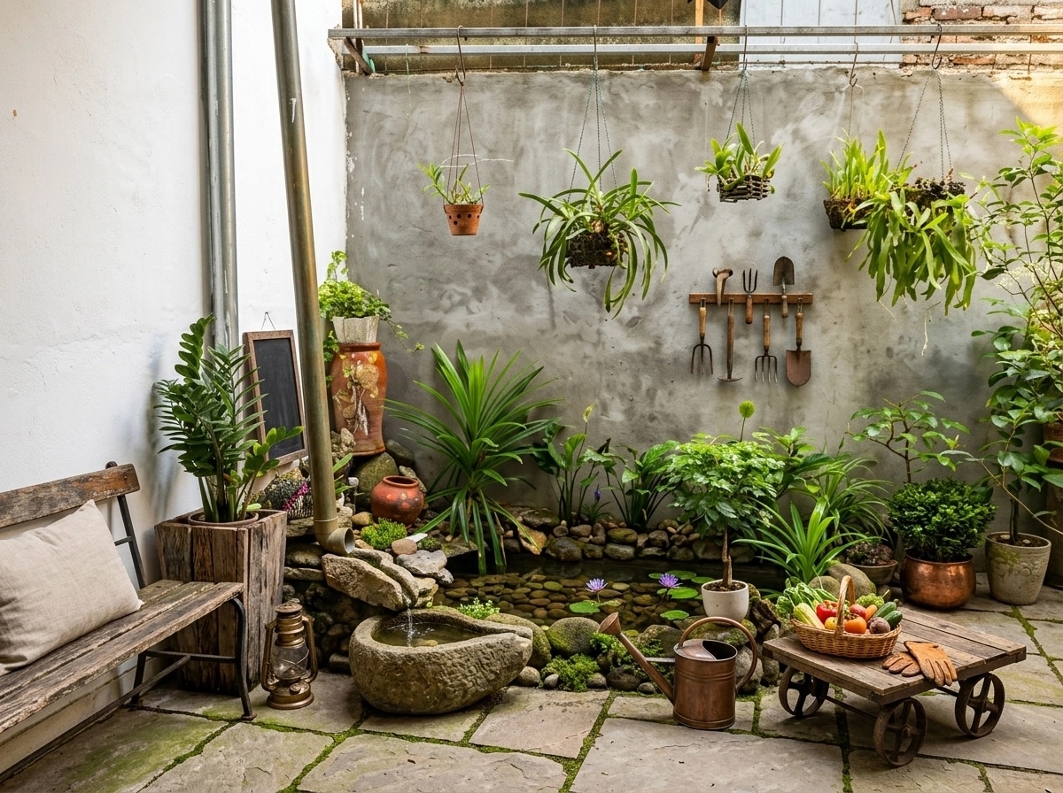 Country Rustic Garden Yard design — yard photo by GenRoom AI