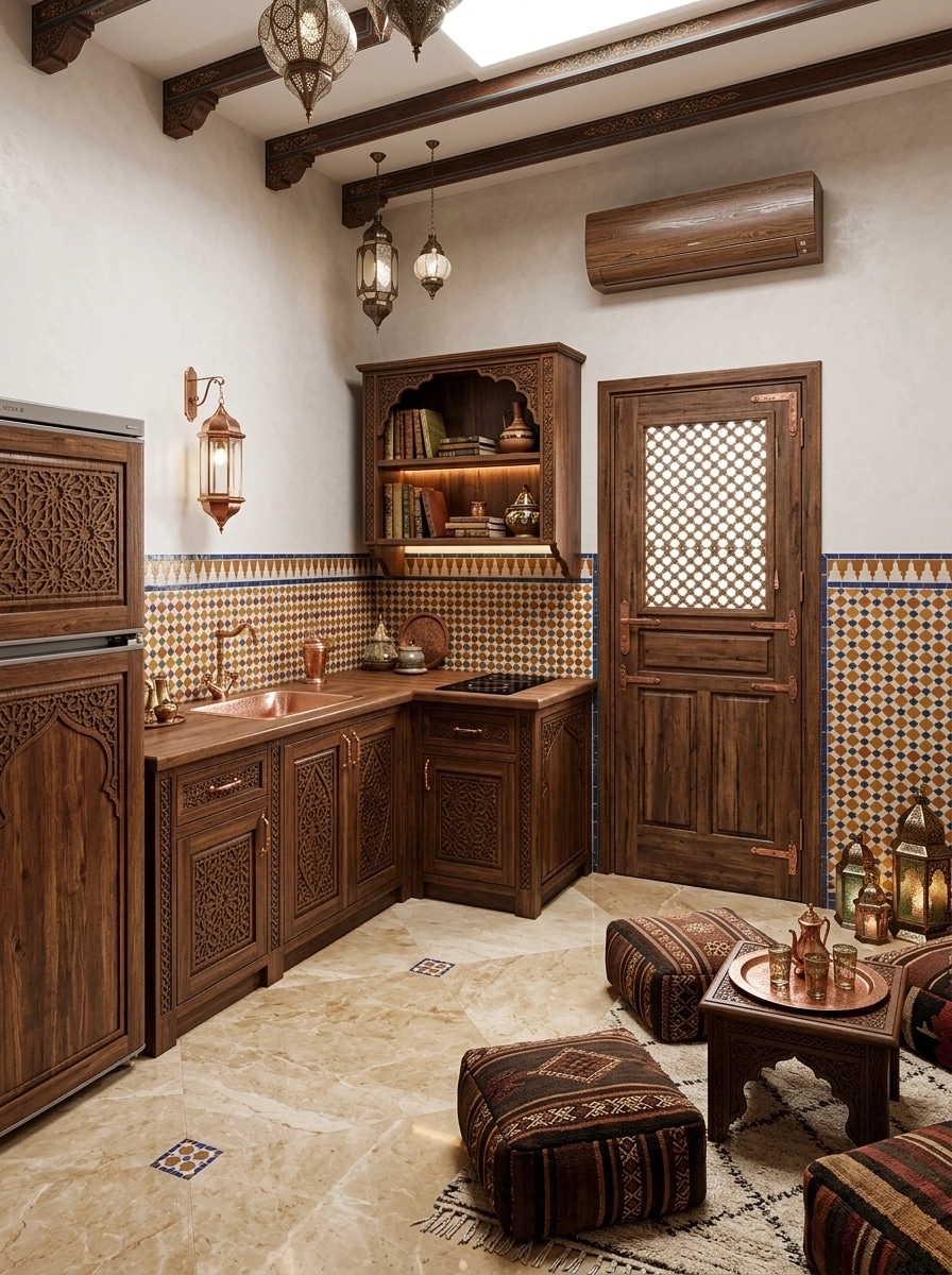 Interior design in Arabian / Moroccan style — Kitchen by GenRoom AI