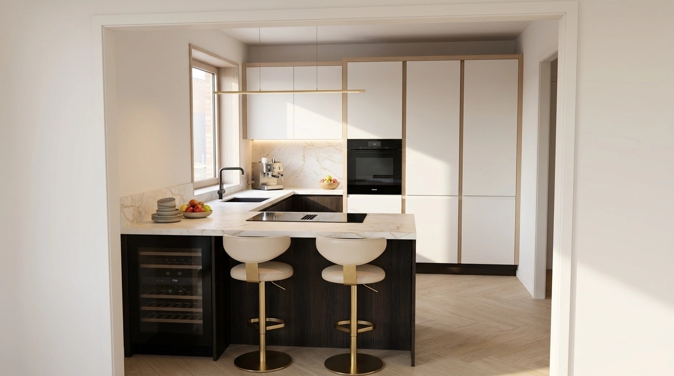 Interior design in Japandi style — Kitchen by GenRoom AI