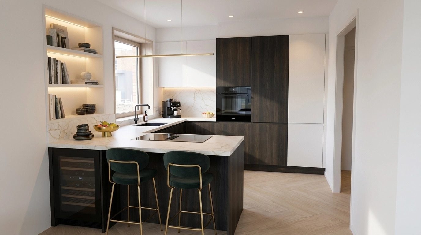 Scandinavian Kitchen design — interior photo by GenRoom AI