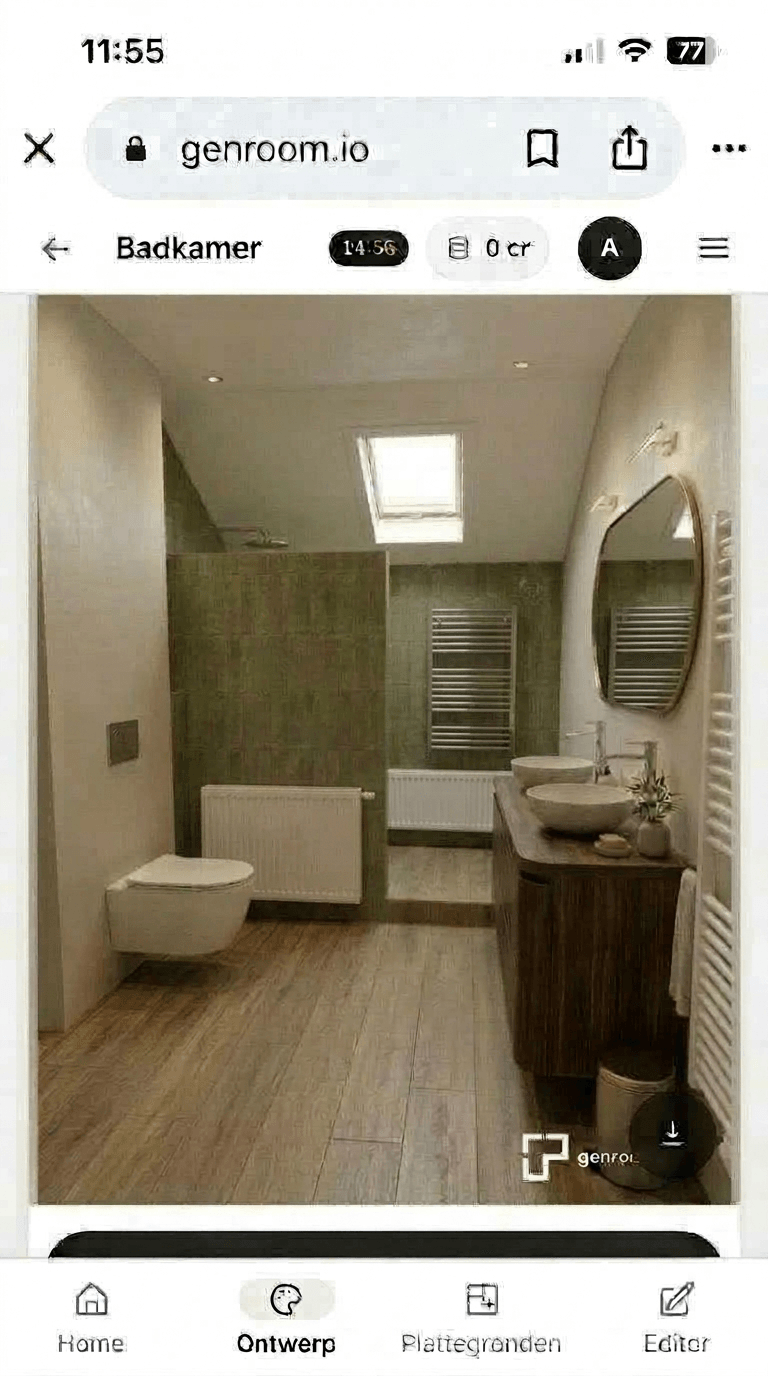 Bathroom interior in no_style style — photo by GenRoom AI