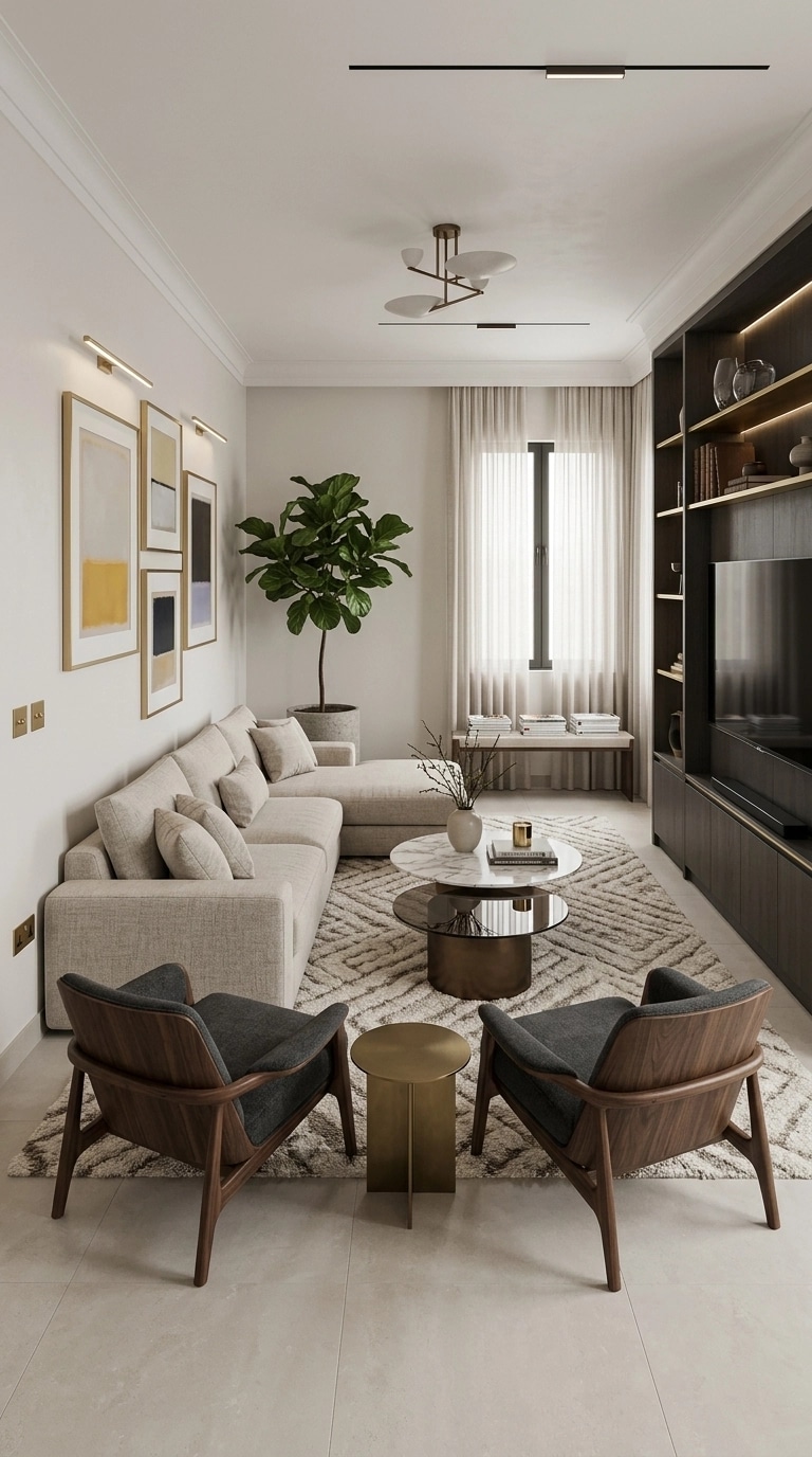 Interior design in Contemporary style — Living Room by GenRoom AI