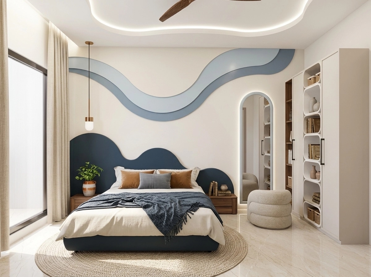 Interior design in Modern Farmhouse style — Bedroom by GenRoom AI