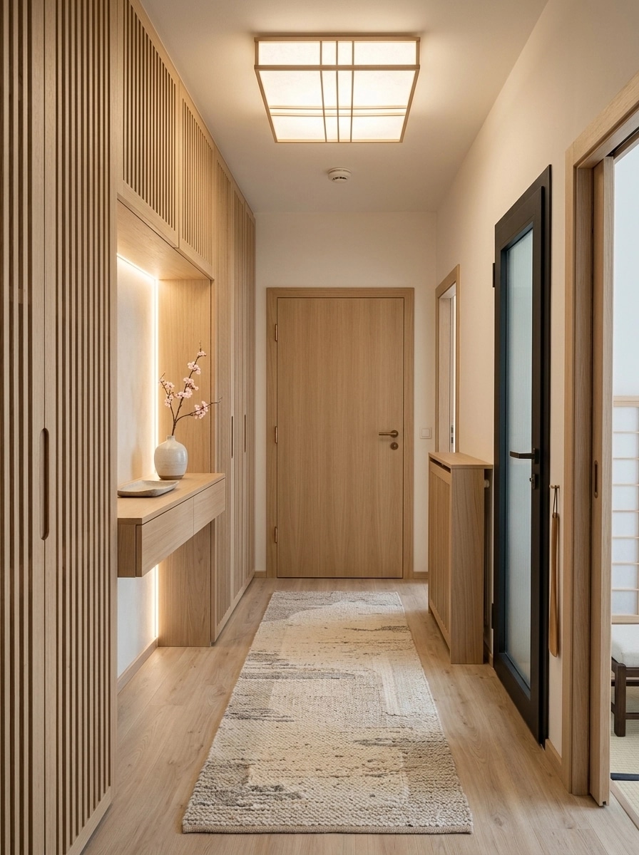 Japandi Hallway design — interior photo by GenRoom AI