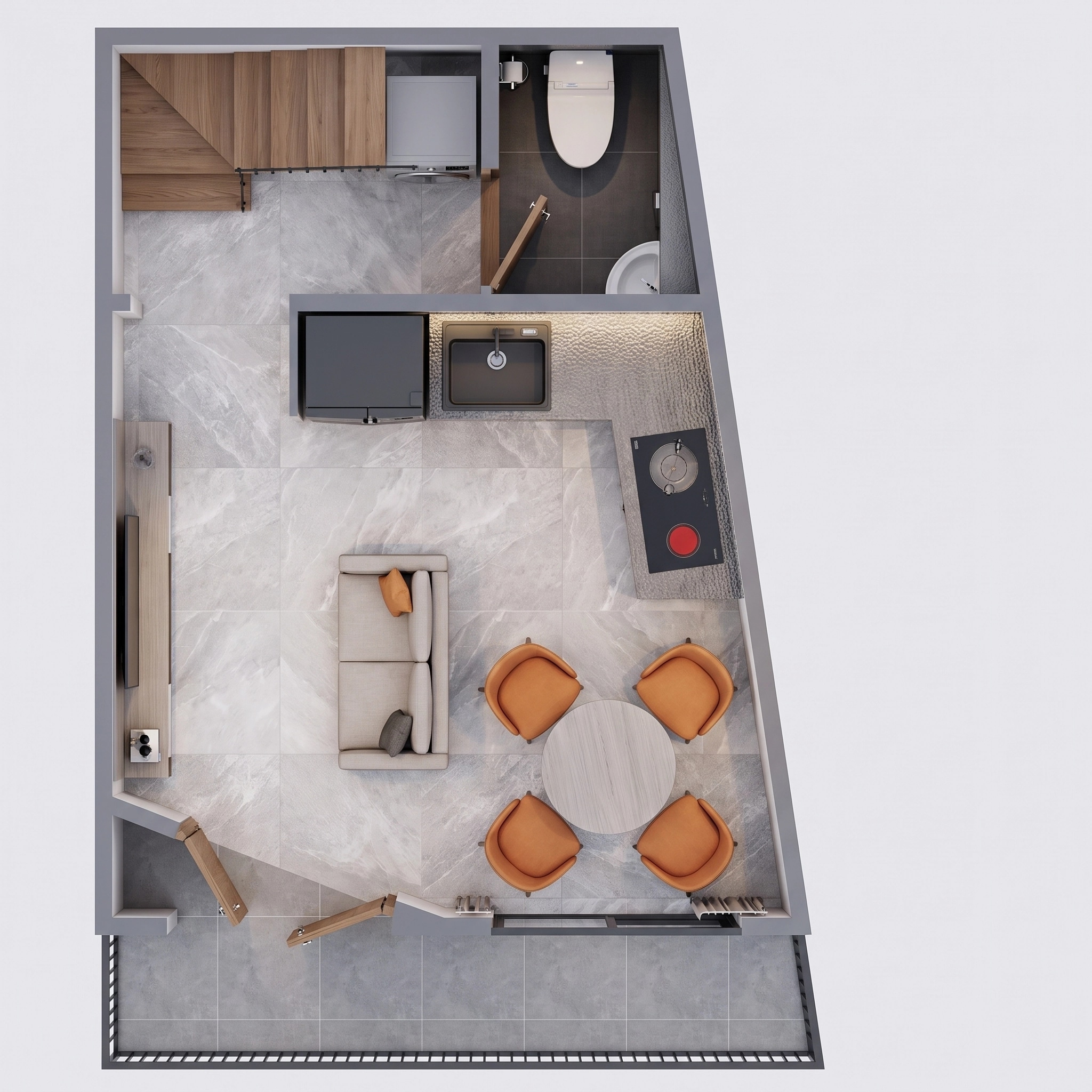 Interior design in Contemporary style — Living Room by GenRoom AI