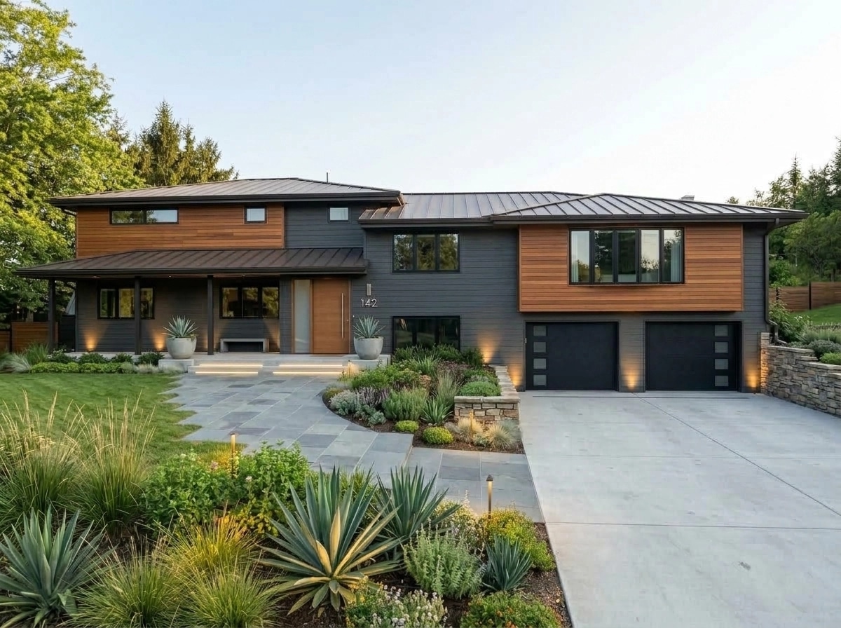 Contemporary Facade Fasad design — facade photo by GenRoom AI