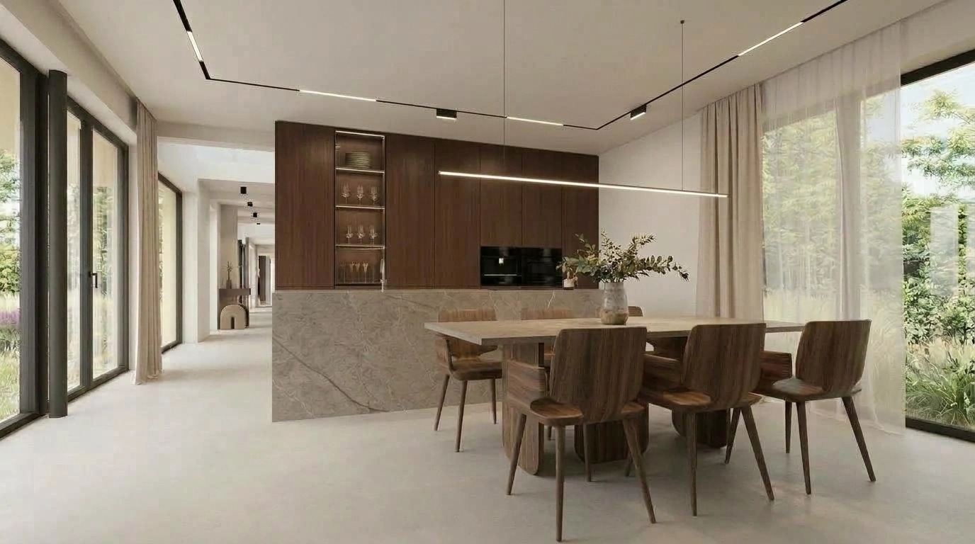 Minimalism Kitchen design — interior photo by GenRoom AI