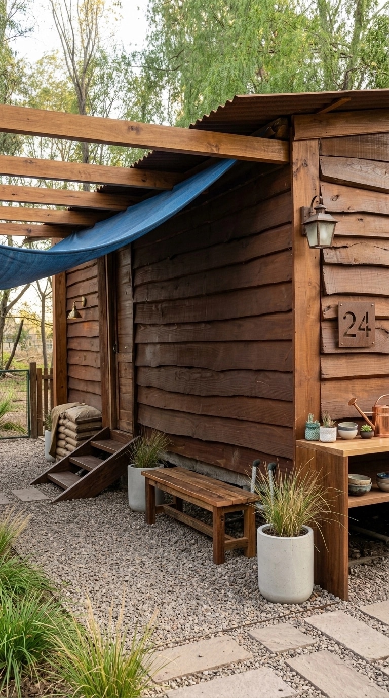 Facade design in Barnhouse Facade style — photo by GenRoom AI
