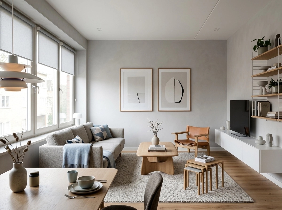Scandinavian Living Room design — interior photo by GenRoom AI