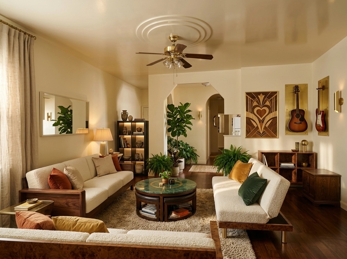 Art Deco Living Room design — interior photo by GenRoom AI