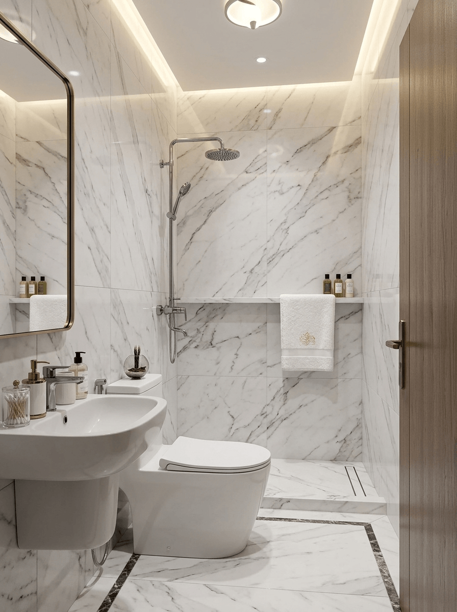 Bathroom interior in no_style style — photo by GenRoom AI