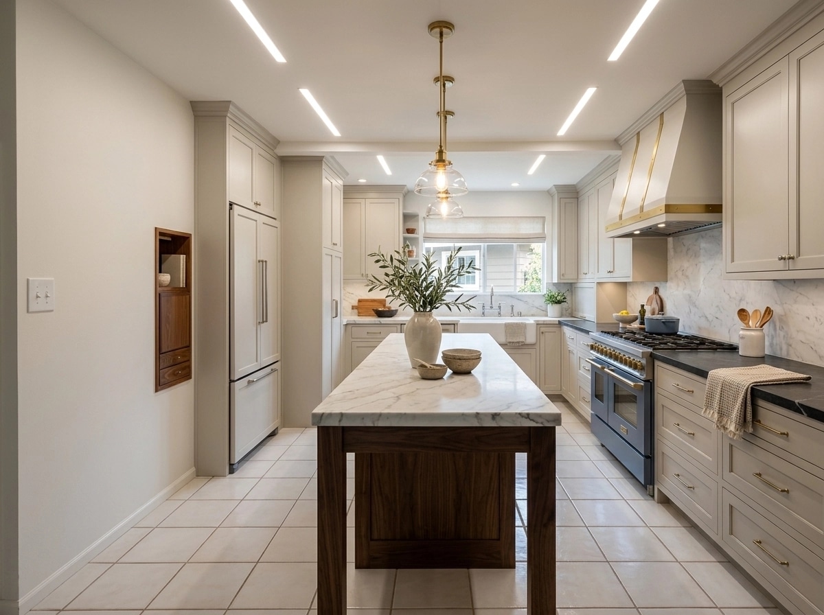 Interior design in Transitional style — Kitchen by GenRoom AI
