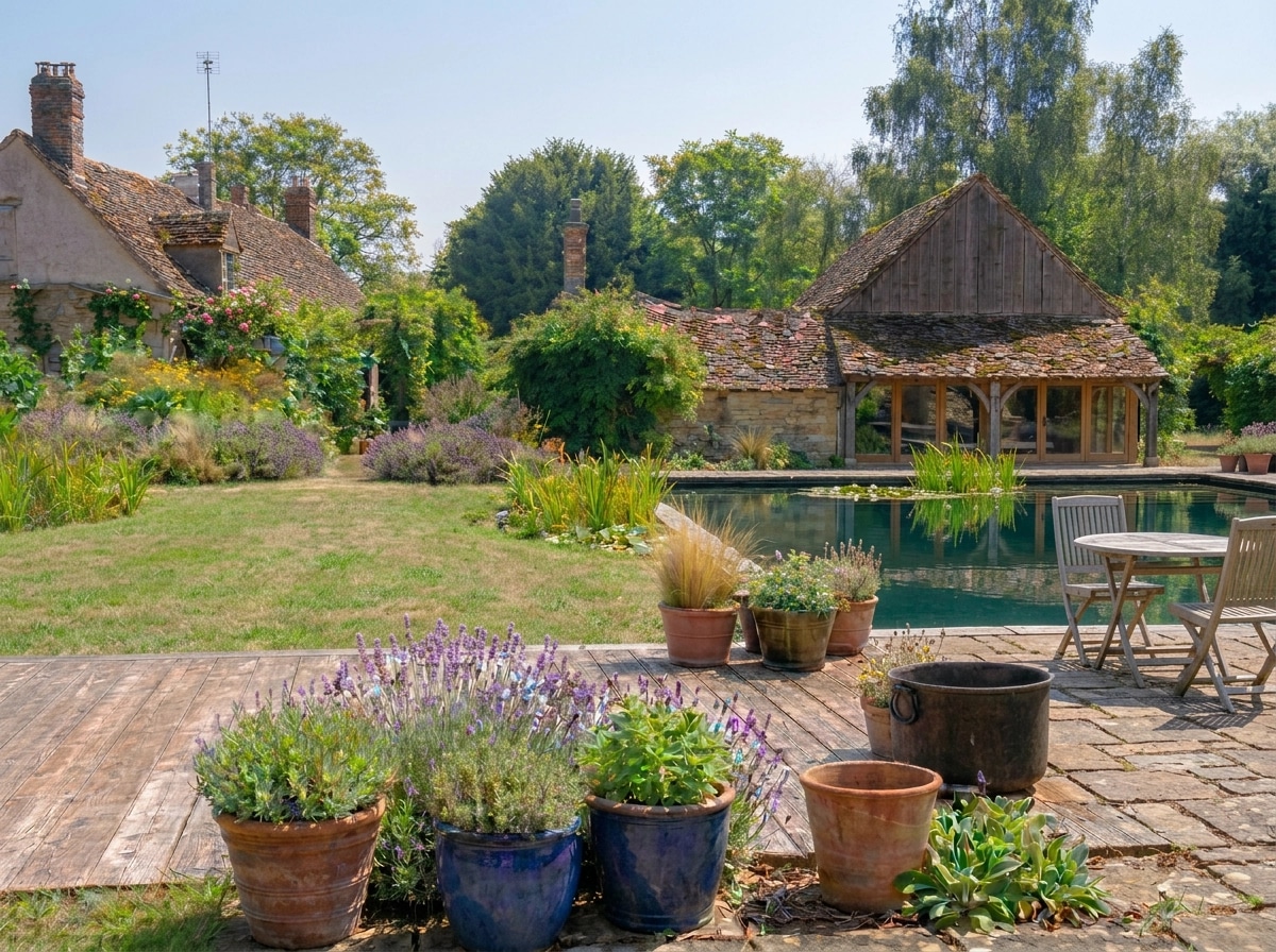 Landscape design in Eco Natural Garden style — Yard by GenRoom AI