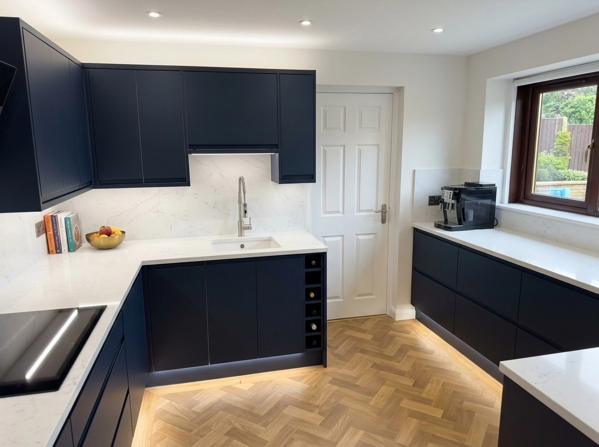 Kitchen interior in Contemporary style — photo by GenRoom AI