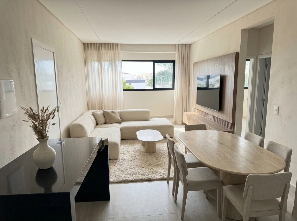 Interior design in Minimalism style — Living Room by GenRoom AI