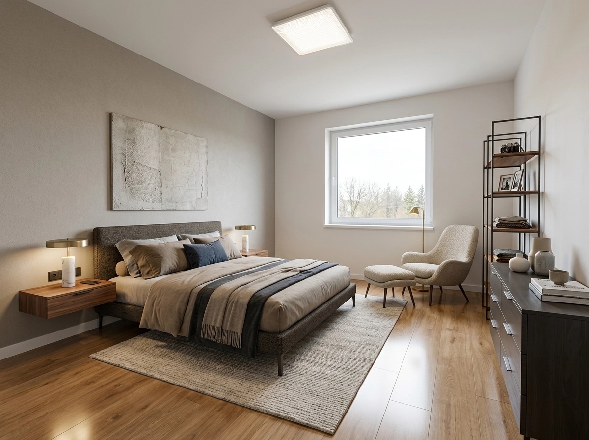 Contemporary Bedroom design — interior photo by GenRoom AI