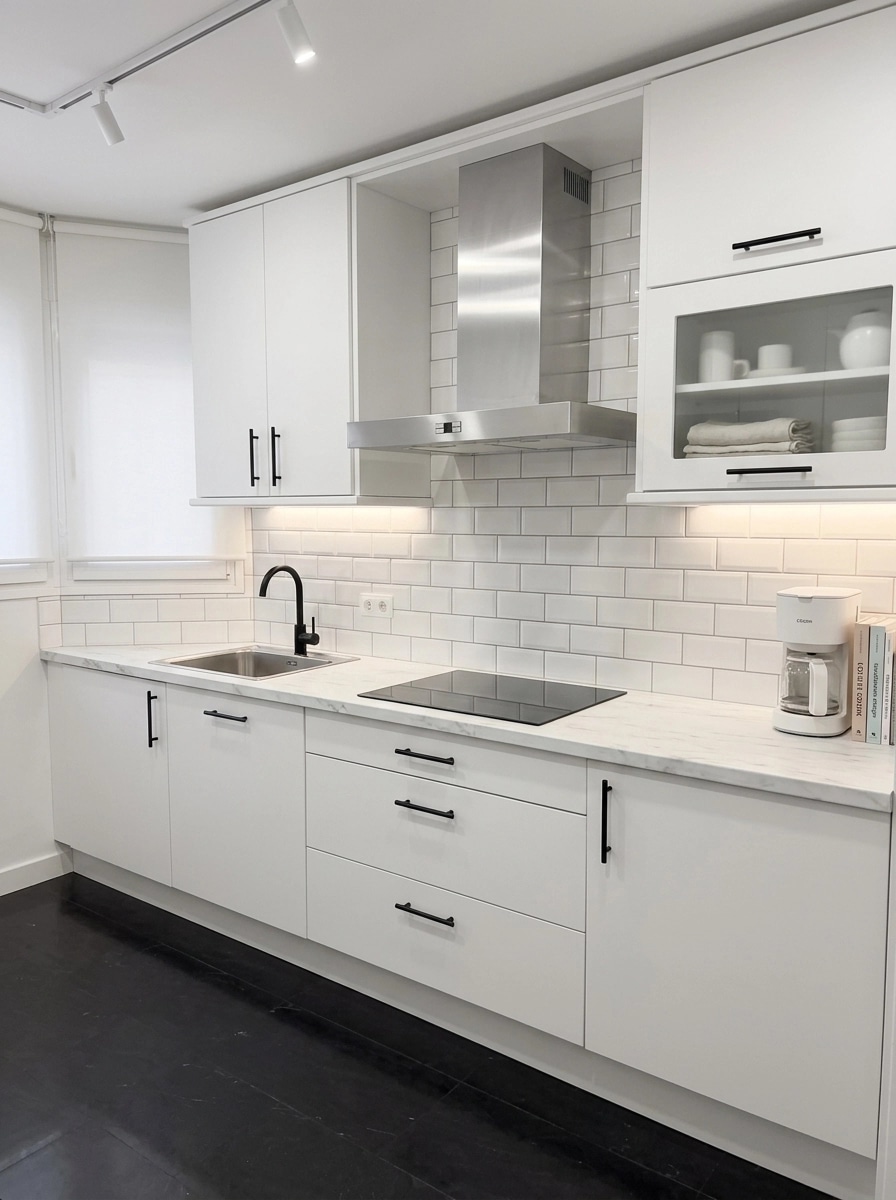 Kitchen interior in Scandinavian style — photo by GenRoom AI