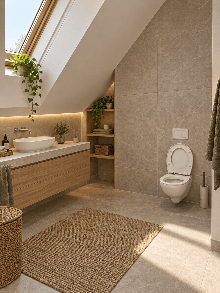 Interior design in Contemporary style — Bathroom by GenRoom AI