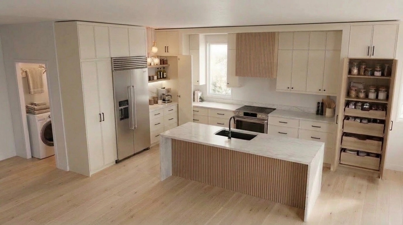 Interior design in Scandinavian style — Kitchen by GenRoom AI
