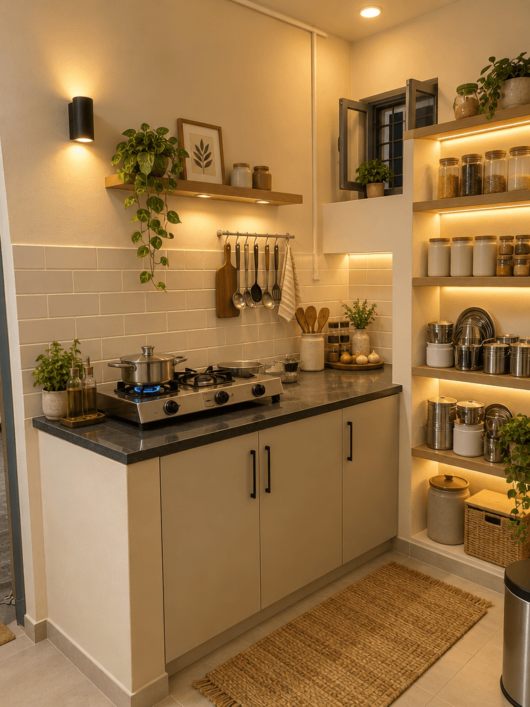 Minimalism Kitchen design — interior photo by GenRoom AI