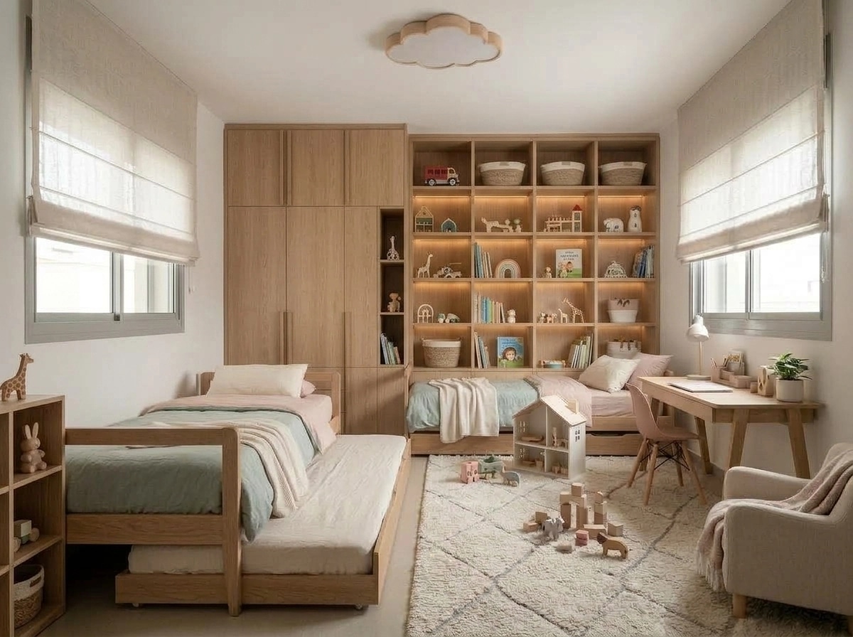 Scandinavian Kids Room design — interior photo by GenRoom AI