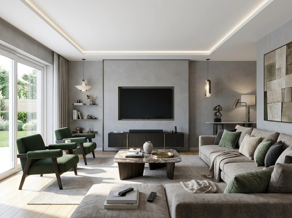 Interior design in Contemporary style — Living Room by GenRoom AI